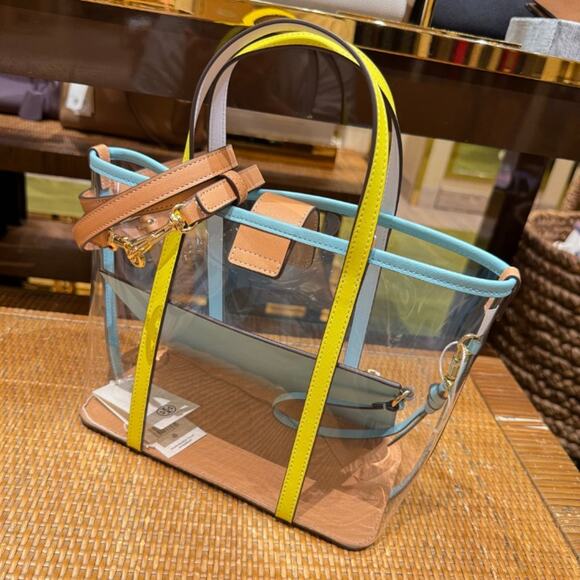 TORY BURCH BLAKE CLEAR SMALL TOTE 156485 - Picture 2 of 14